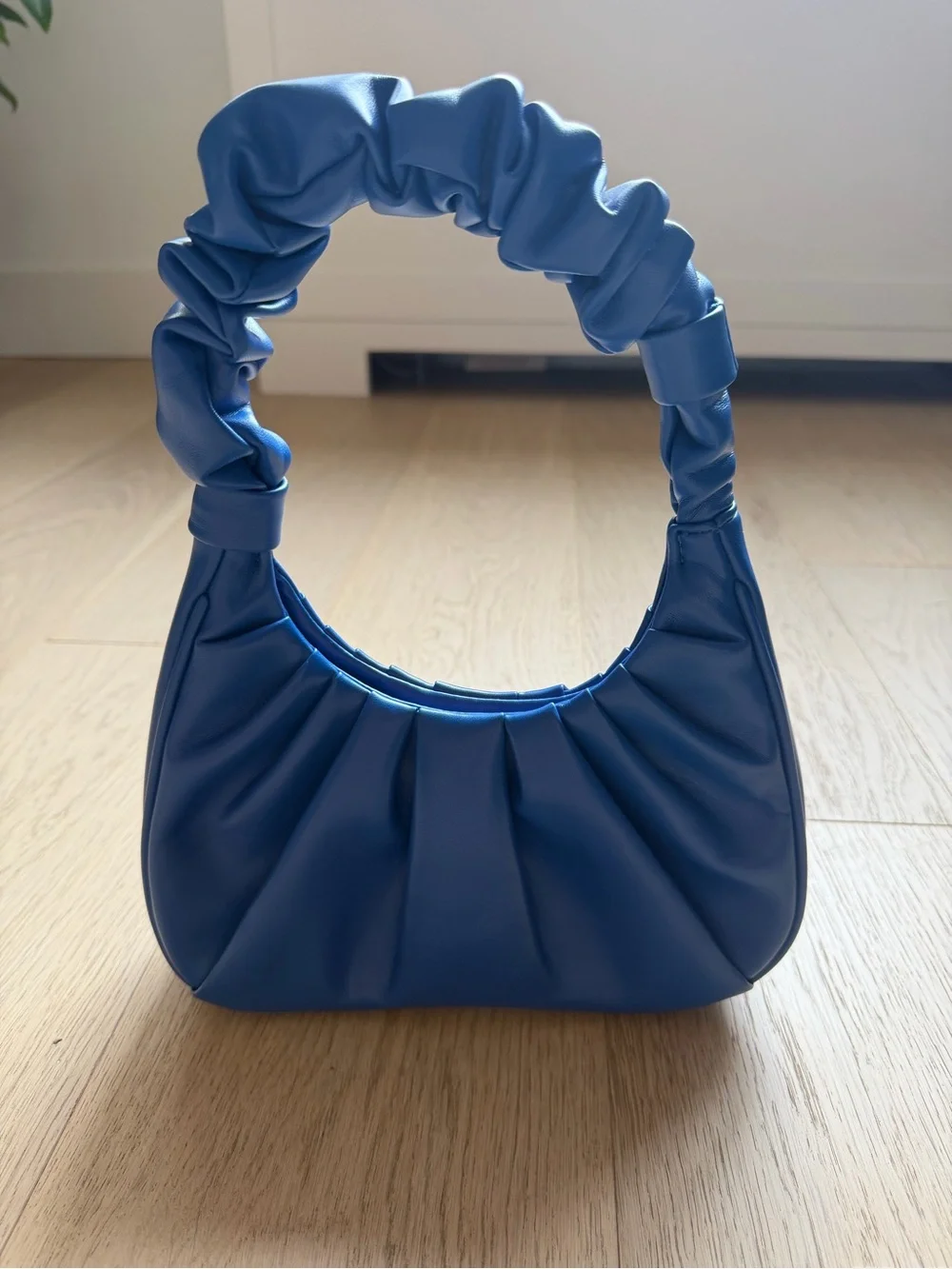 JW PEI Vibrant Blue Gabbi Ruched Shoulder Bag